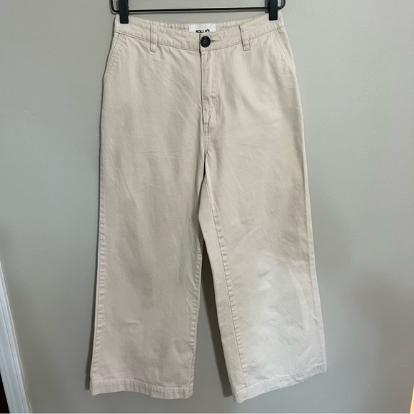 Rolla’s Wide Leg High Rise Off White Pants size 8 Short - Picture 1 of 7